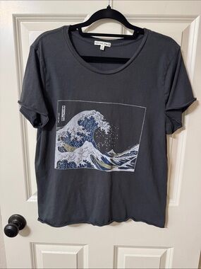 Future State Charcoal Short Sleeve Tee with Wave Graphic